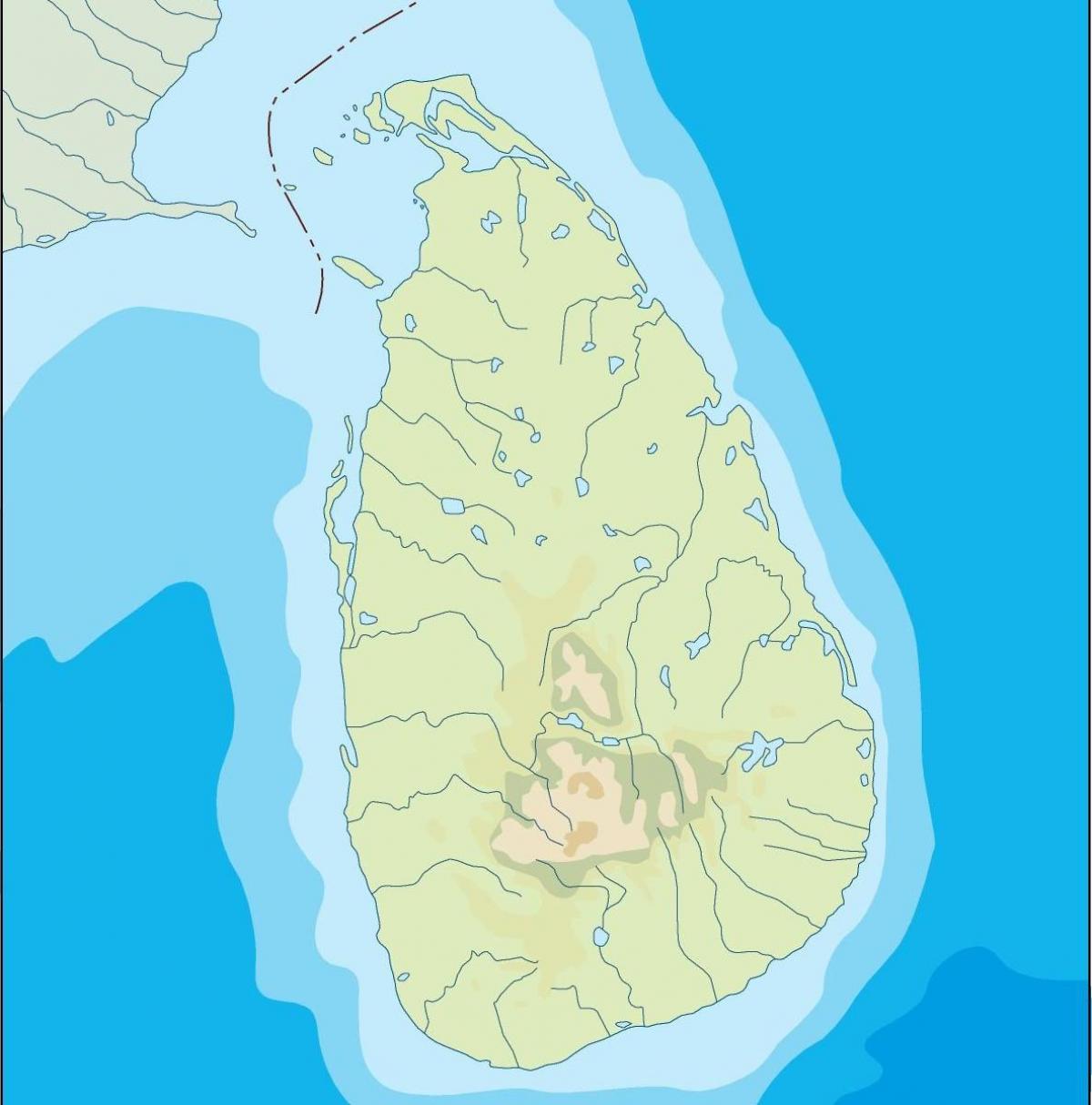 Sri Lankan vektori kartta