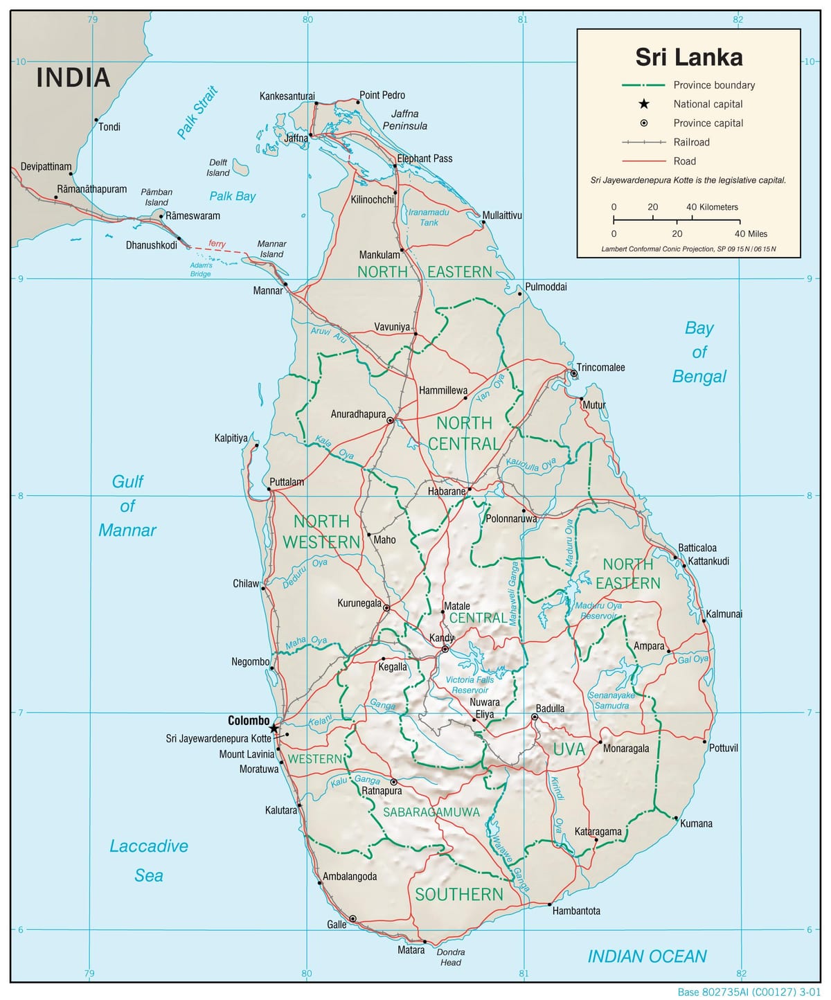 kartta navigointi kartta Sri Lanka