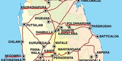 Ella kartta Sri Lanka