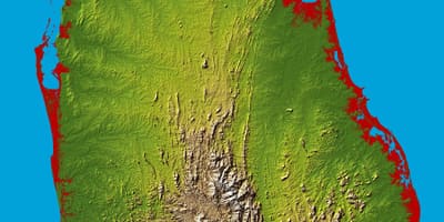 Kartta Sri Lankan 3d