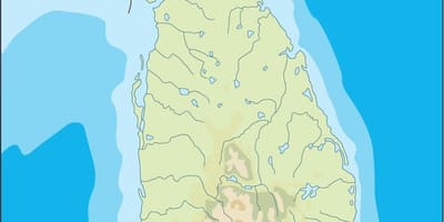 Sri Lankan vektori kartta