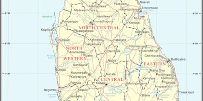 Sri Lankan tiekartan etäisyys laskin