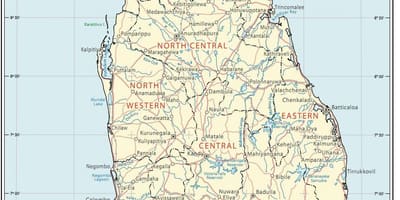 Sri Lanka root kartta